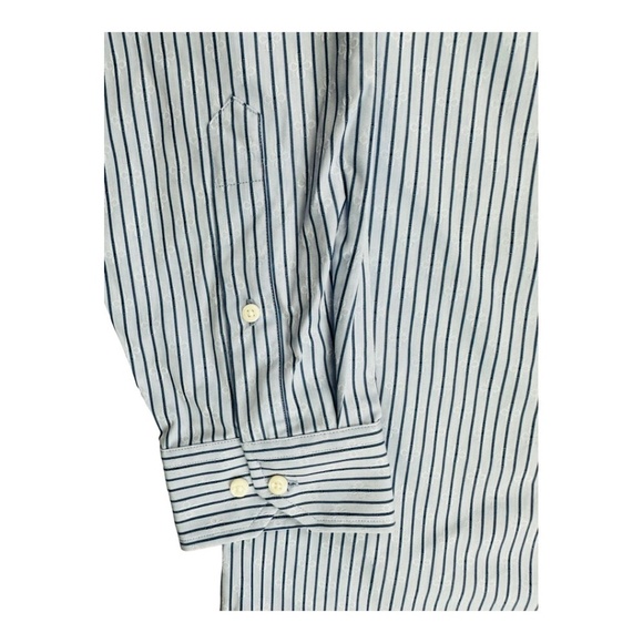 Ben Sherman Blue Striped Button Down Shirt Size L - Picture 3 of 10